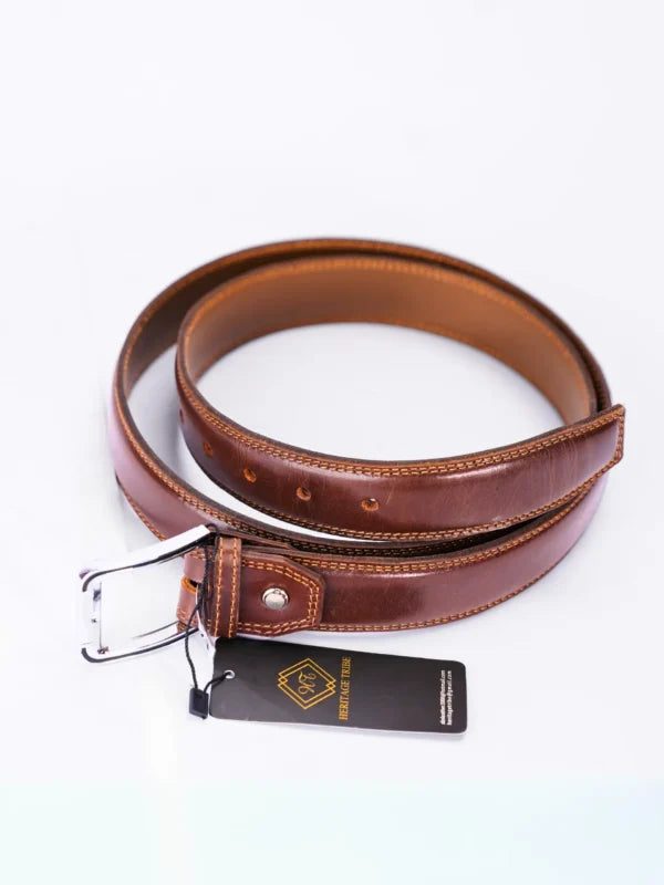 Classic Brown Leather Belt – Premium Quality, Durable & Stylish Accessory